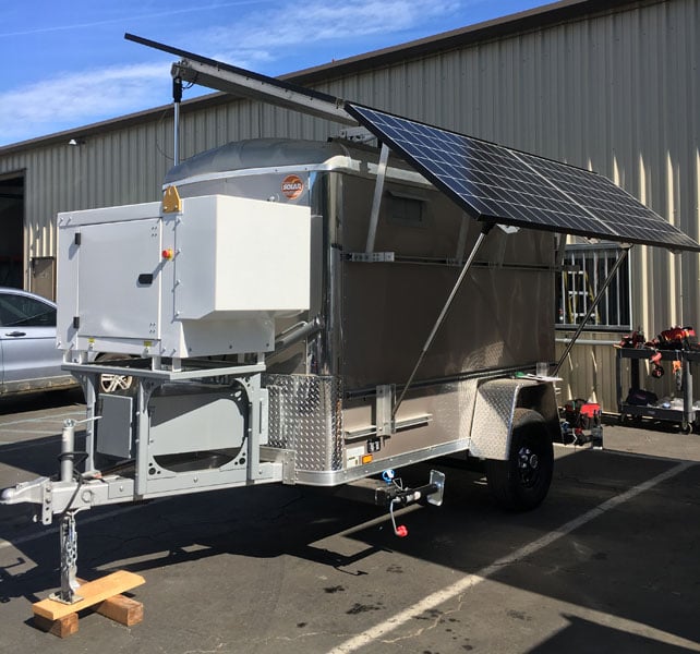 Mobile Solar - MS-225 Solar Generator - Integrated Diesel/Gas Backup Options Mobile Solar - MS-225 Solar Generator - Integrated Diesel/Gas Backup Options