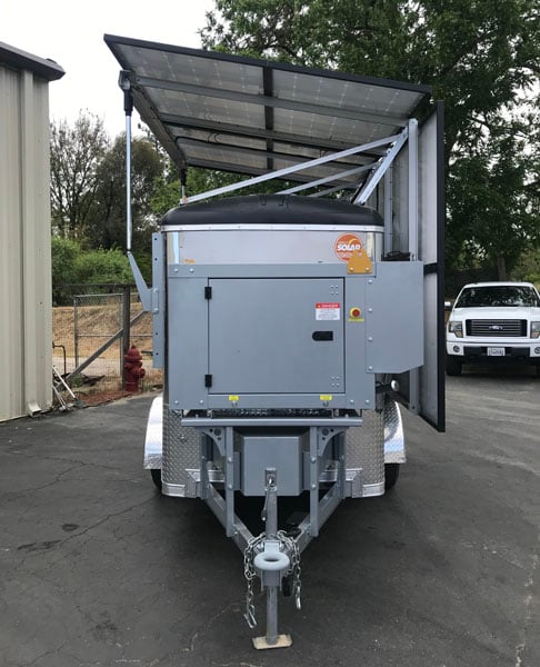 Diesel generator with 30 gallon fuel cell